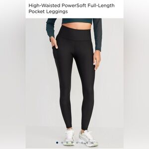 Old Navy Black High-Waisted Leggings